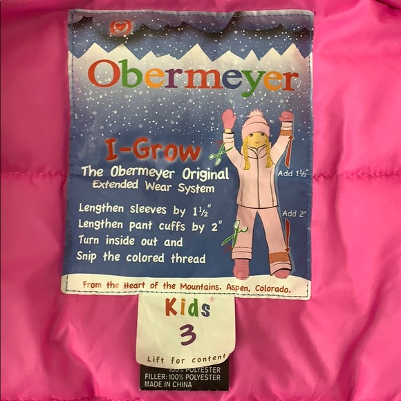 Obermeyer Girls Sz 2 Aurora Jacket - Picture 5 of 11